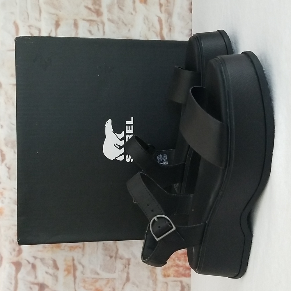 New Sorel Dayspring Platform Sandals - Picture 2 of 10